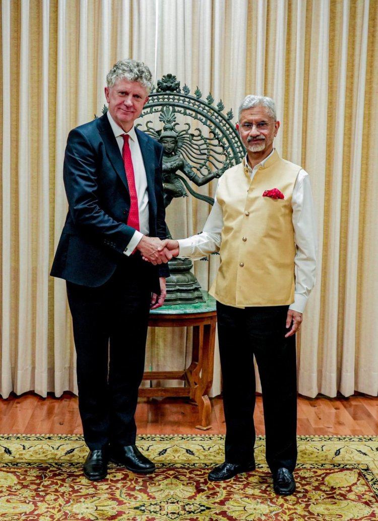 विदेश मंत्री डॉ. एस. जयशंकर ने ब्रिटेन के राष्ट्रीय सुरक्षा सलाहकार जोनाथन पॉवेल से मुलाकात की